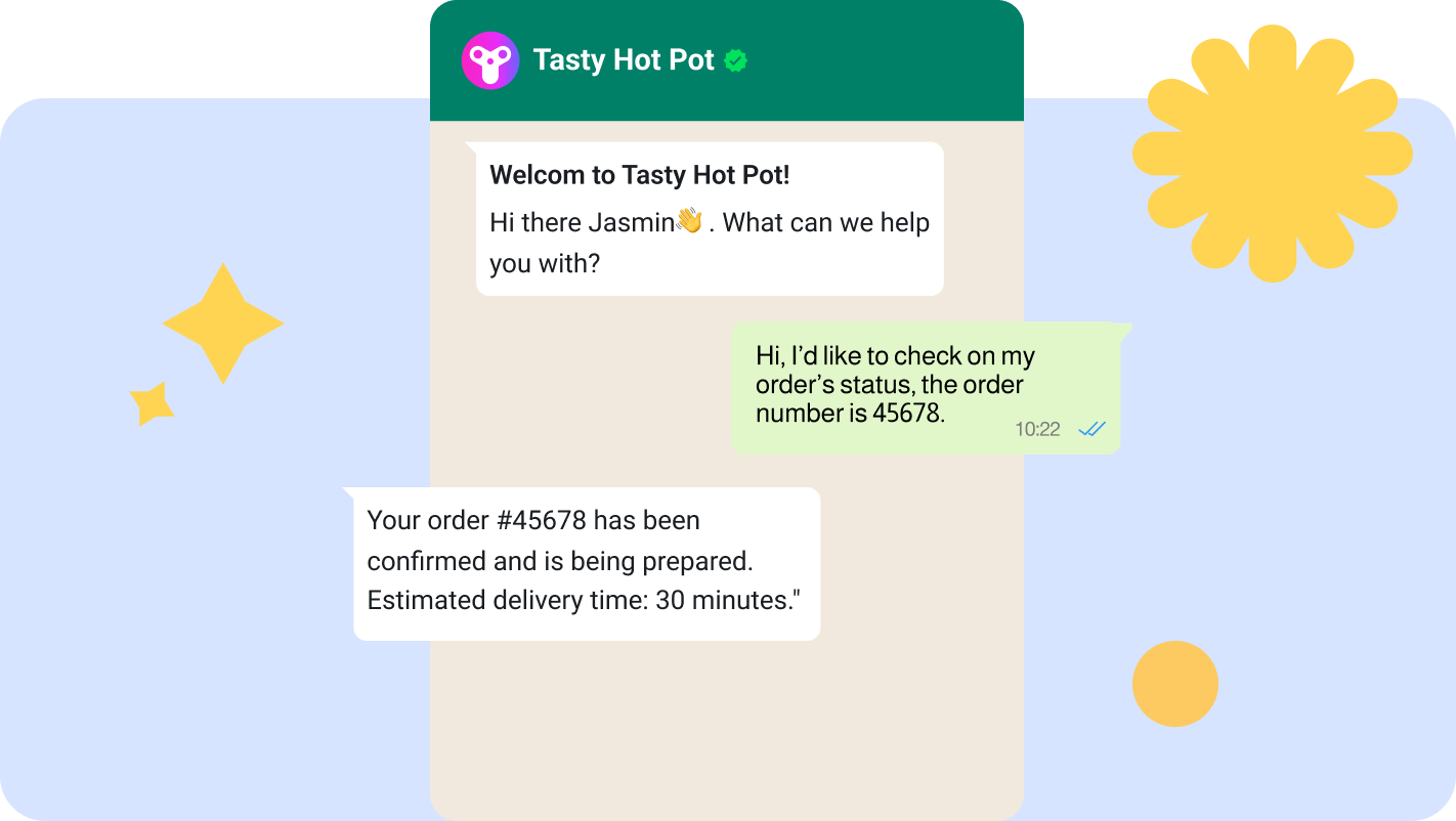 resposta automática para restaurantes através da API do WhatsApp Business